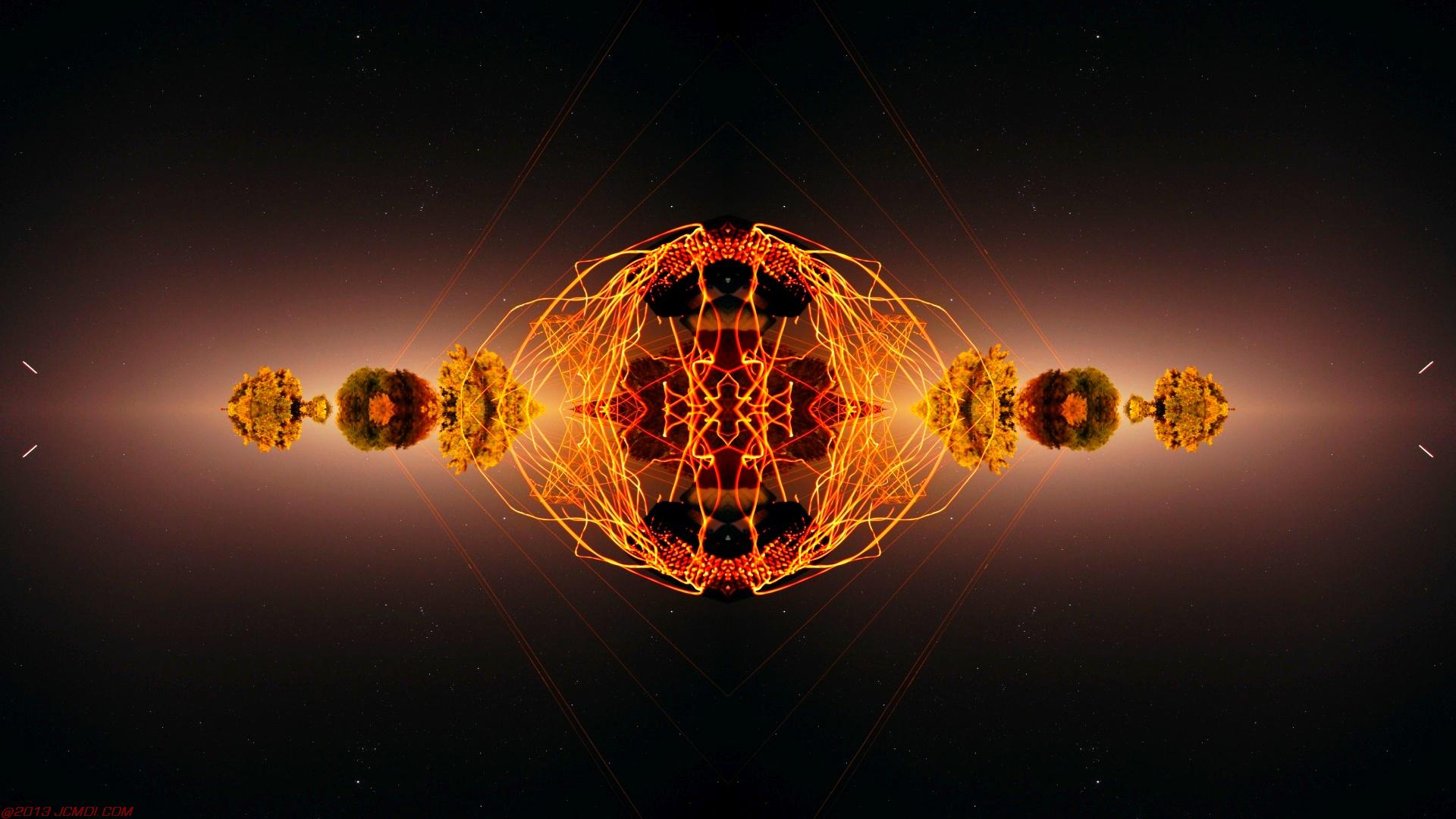 Chimney Sparks Abstract Artwork Timelapse Still Images